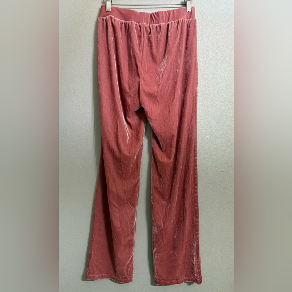 Serena Williams Signature Statement Pink Velour Track Pants Women Size Small - Picture 3 of 4